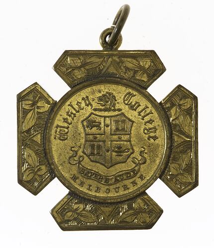 Medal - Wesley College, Melbourne, c. 1880 AD