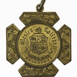 Medal - Wesley College, Melbourne, Victoria, Australia, circa 1880