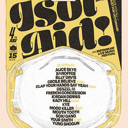 Isol-Aid Online Music Festival, Edition 16, Designed by Sebastian White, 4-5 July 2020