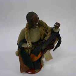 Indian Figure - Priest of the Hindu Goddess Kali, Clay, circa 1880