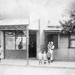 Negative - Bootmaker's Shop, Prahran, Victoria, 1910
