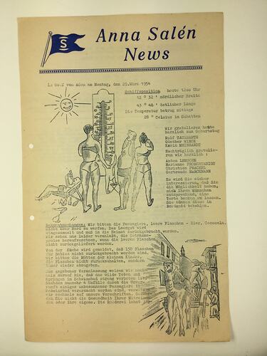 HT 54864, Newsletter - Anna Salen News, 29 Mar 1954 (MIGRATION), Document, Registered