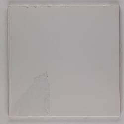 White square cardboard.