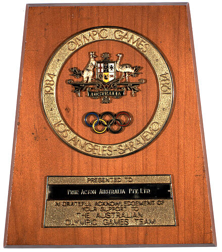 Award - 1984 Olympics