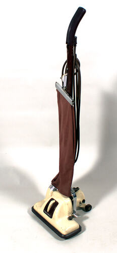 Half front view of upright vacuum cleaner