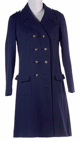 Coat - Navy Wool Mini