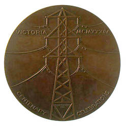 Medal - Melbourne & Victorian Centenary, Australia, 1934