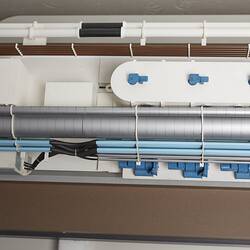 Detail of model for tunnel boring machine.