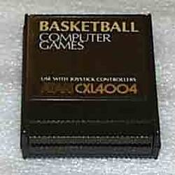 Computer Game in Cartridge - Atari, 'Basketball', Atari 800 System, 1980-1983