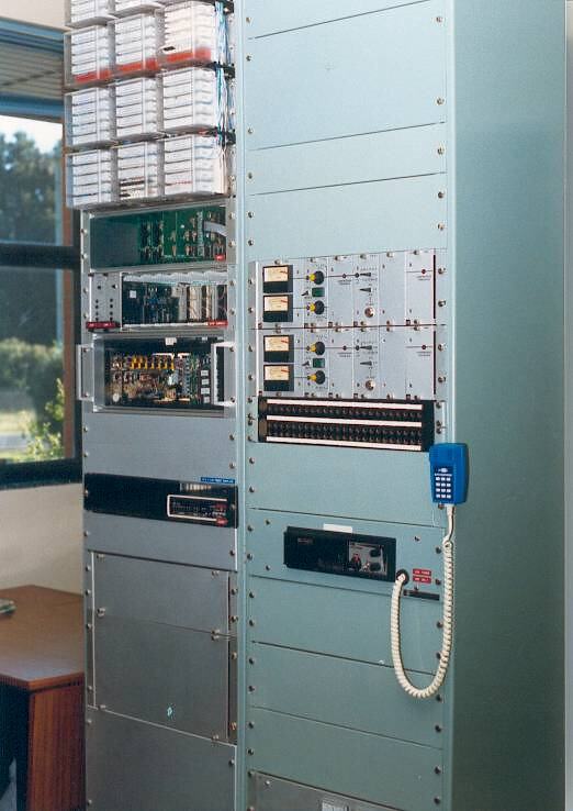 Photograph Radio Equipment, Melbourne Coastal Radio Station, Cape Schanck, Victoria, 1980s