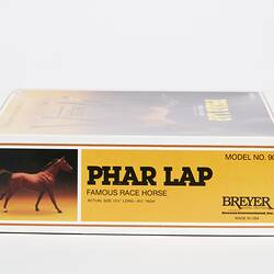 Boxed plastic model kit for a brown horse.