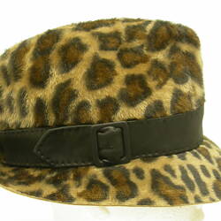 Hat - Leopard Skin Print, side view