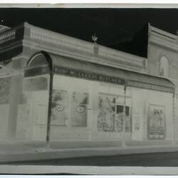 Negative - Row of Shops, First World War