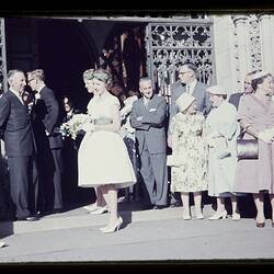 Digital Photograph - Extended Family & Friends at Catholic & Protestant Wedding, Saint Patrick's Cathedral Side Chapel, East Melbourne, 1960
