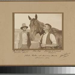 Photograph - Phar Lap & Tommy Woodcock, 1931