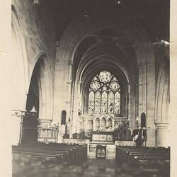 Photograph - Sutton Veny Church Interior, England, Tom Robinson Lydster, World War I, 1916-1919