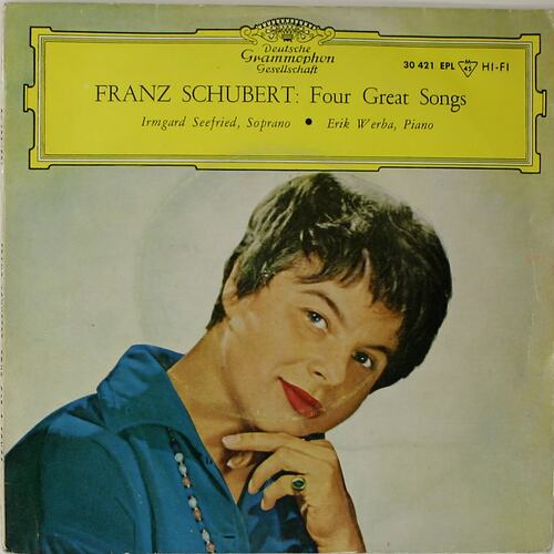 Disc Recording - Franz Schubert Four Great Songs, 45 RPM