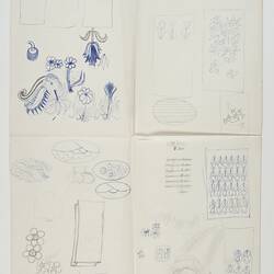 Sketch - Designs for Textiles, circa 1970s