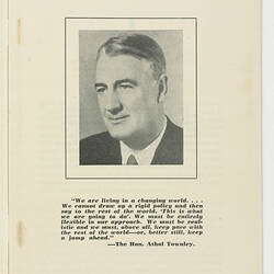 Booklet - Immigration in a Changing World, 1957