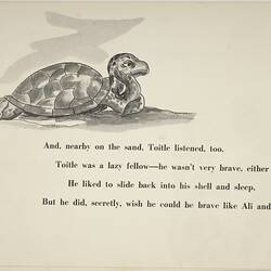 Illustrated page from a children's book.