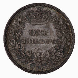 Coin - Shilling, Queen Victoria Great Britain, 1849 (Reverse)