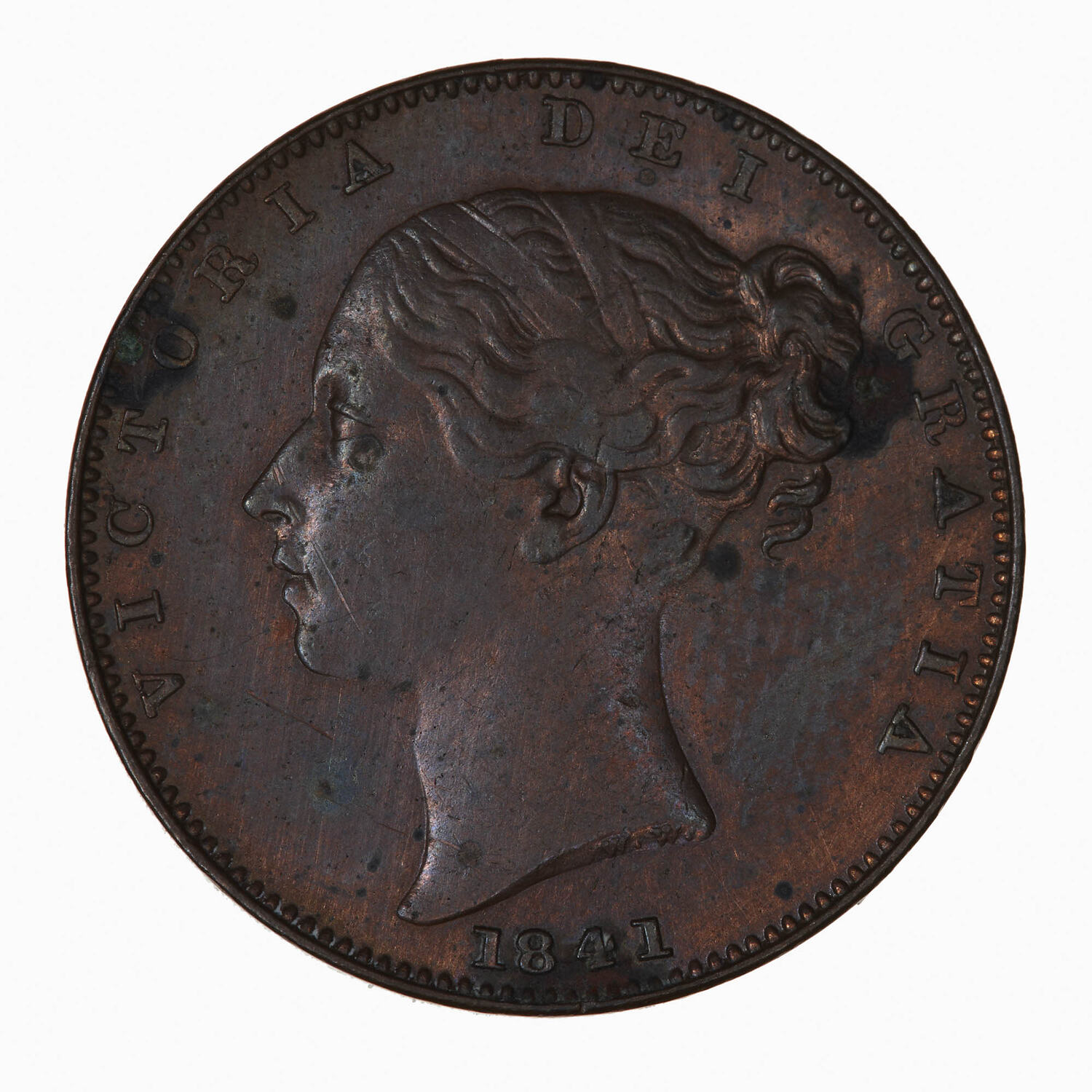 Coin - Farthing, Queen Victoria, Great Britain, 1841