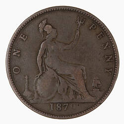 Coin - Penny, Queen Victoria, Great Britain, 1879 (Reverse)