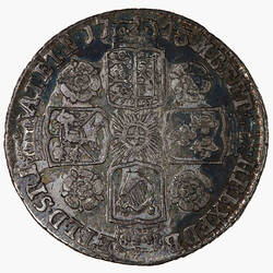 Coin - Sixpence, George II, Great Britain, 1743 (Reverse)