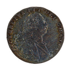 Coin - Threepence, George III, Great Britain, 1800 (Obverse)