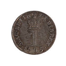 Coin - Penny, George III, Great Britain, 1795 (Reverse)