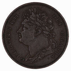 Coin - Farthing, George IV, Great Britain, 1825 (Obverse)