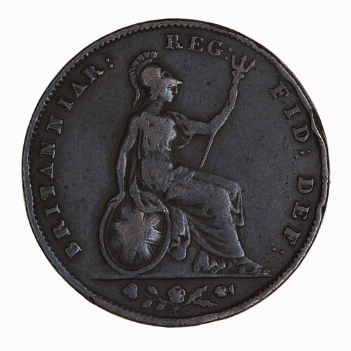 Coin - Farthing, Queen Victoria, Great Britain, 1854 (Reverse)
