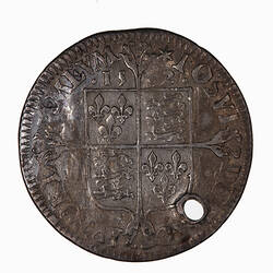 Coin - Sixpence, Elizabeth I, England, Great Britain, 1562 (Reverse)