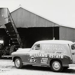 Photograph - Massey Ferguson, Servicing Cane Harvester, Cairns, Queensland, 1960s