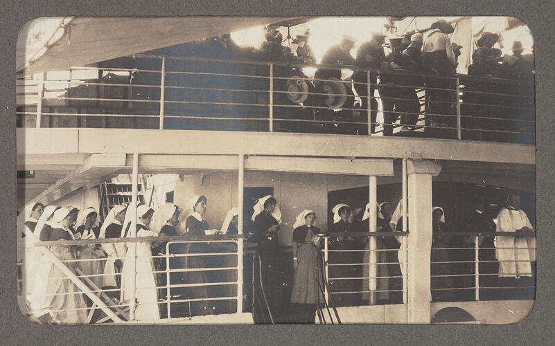 Digital Image - World War I, Nurses on Boat, Egypt, 1915-1917