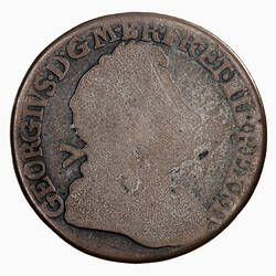 Coin - Shilling, George I, Great Britain, 1722 (Obverse)