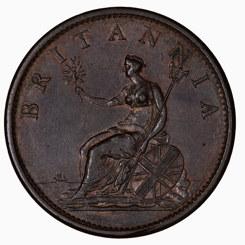 Coin - Penny, George III, Great Britain, 1806 (Reverse)