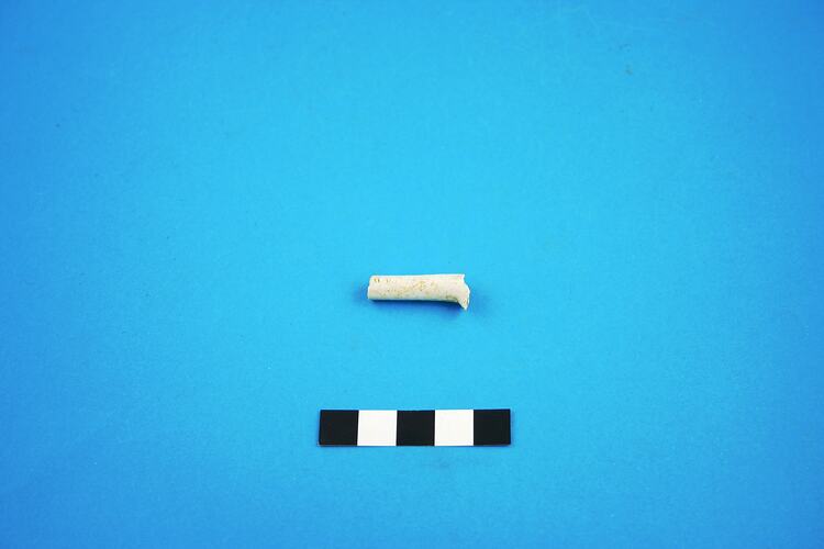 One clay pipe stem.