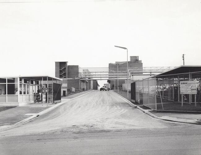 Photograph - Kodak, 'Main Drive Way and Gatehouse', Coburg, 1960