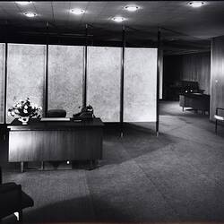 Photograph - Kodak Australasia Pty Ltd, Secretarial Reception Area, Executive Offices, Building 8, Head Office & Sales & Marketing, Kodak Factory, Coburg, 1964