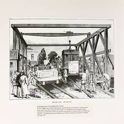 Print - Receiving Exhibits, Exhibition Building, Melbourne, 1880