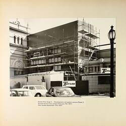 Photograph - Construction of New Entrance to Convention Centre, Exhibition Building, Melbourne, 1977