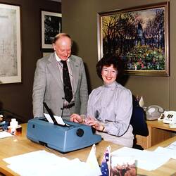 Photograph - Farewell to Ruth Bowman, Centennial Hall, Royal Exhibition Building, Aug 1984