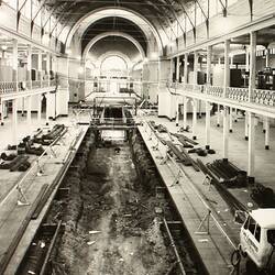 Photograph - Programme '84, Timber Floor Replacement in the Great Hall, Royal Exhibition Buildings, 20 Aug 1984