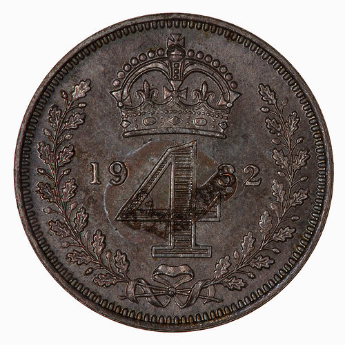 Coin - Groat (Maundy), George V, Great Britain, 1932 (Reverse)