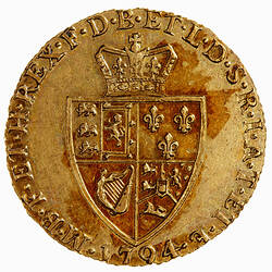 Coin - 1 Guinea, George III, Great Britain, 1794 (Reverse)