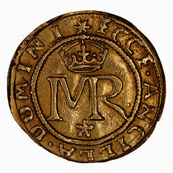 Coin - 20 Shillings, Mary, Scotland, 1543 (Obverse)