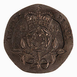 Coin - 20 Pence, Elizabeth II, Great Britain, 1985 (Reverse)