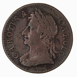 Coin - Farthing, Charles II, Great Britain, 1672 (Obverse)