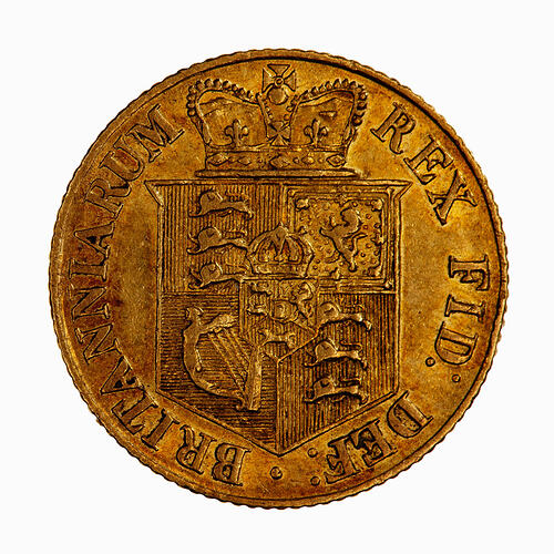 Coin - Half-Sovereign, George III, Great Britain, 1817 (Reverse)